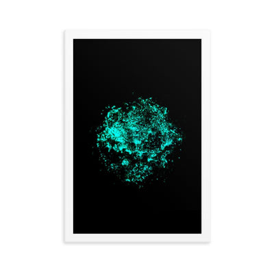 Emerald Planet - Poster im Rahmen artlia Weiß / 12×18 artlia