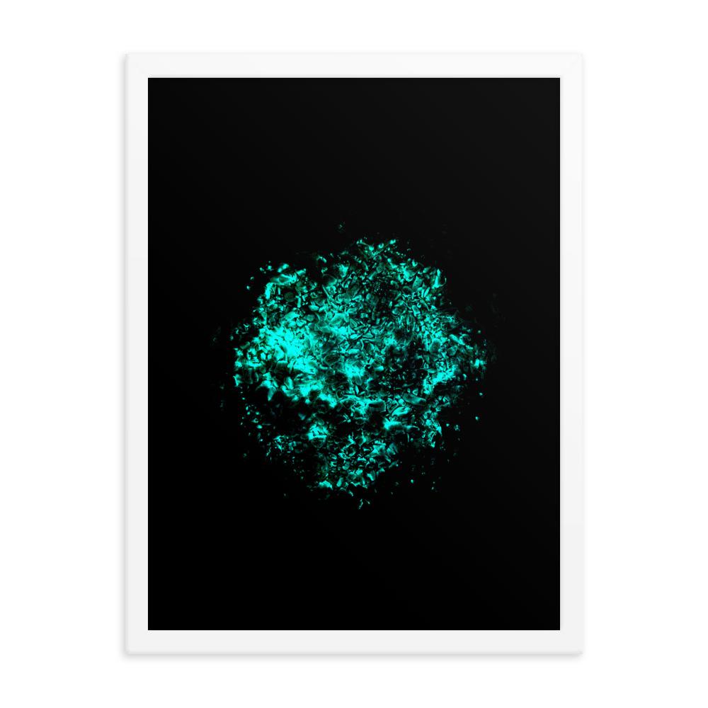 Emerald Planet - Poster im Rahmen artlia Weiß / 18×24 artlia