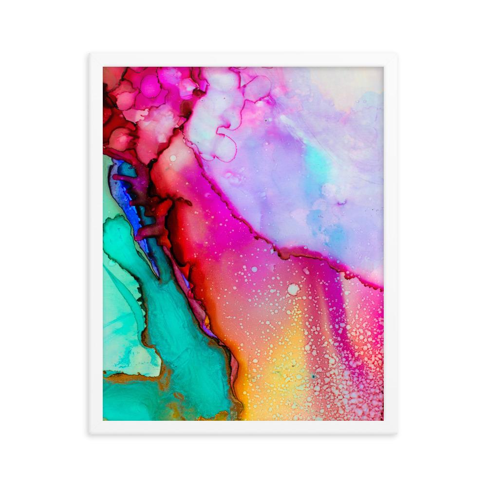 Farbenspiel - Poster im Rahmen Kuratoren von artlia weiß / 41x51 cm artlia