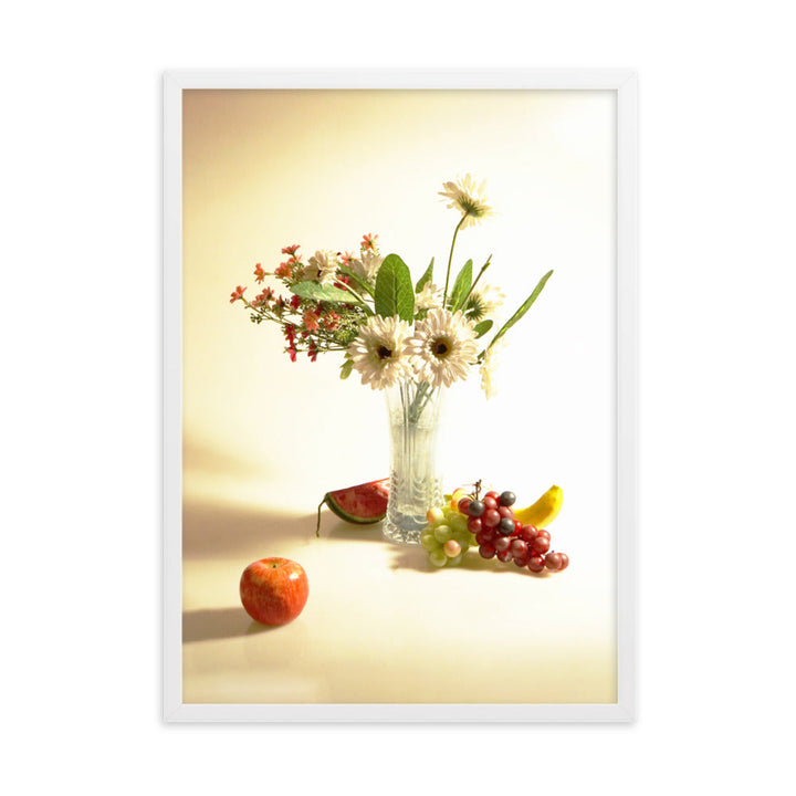 Flower Vase - Poster im Rahmen Kuratoren von artlia Weiß / 50×70 cm artlia
