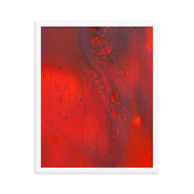 Fractal Abstract 07 - Poster im Rahmen Alexandru Antoci Weiß / 41x51 cm artlia