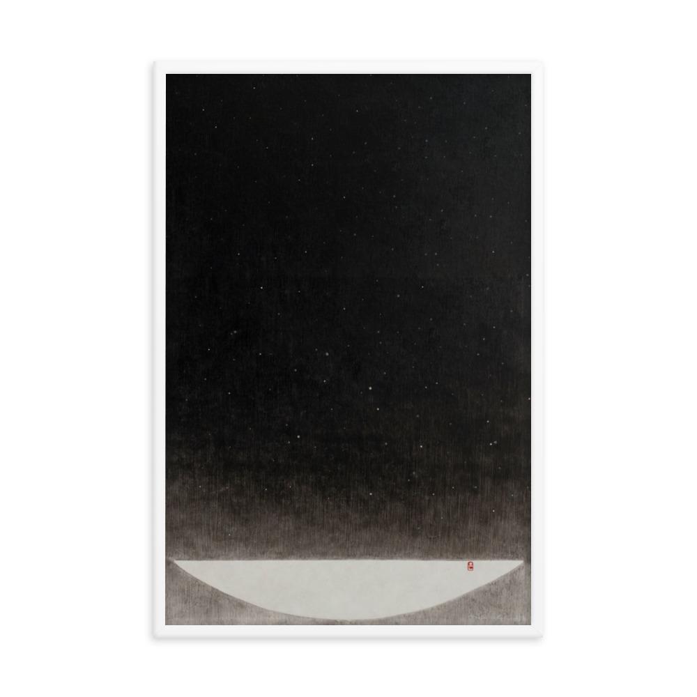 Fuellung mit Licht 16 - Poster im Rahmen artlia Weiß / 24×36 artlia