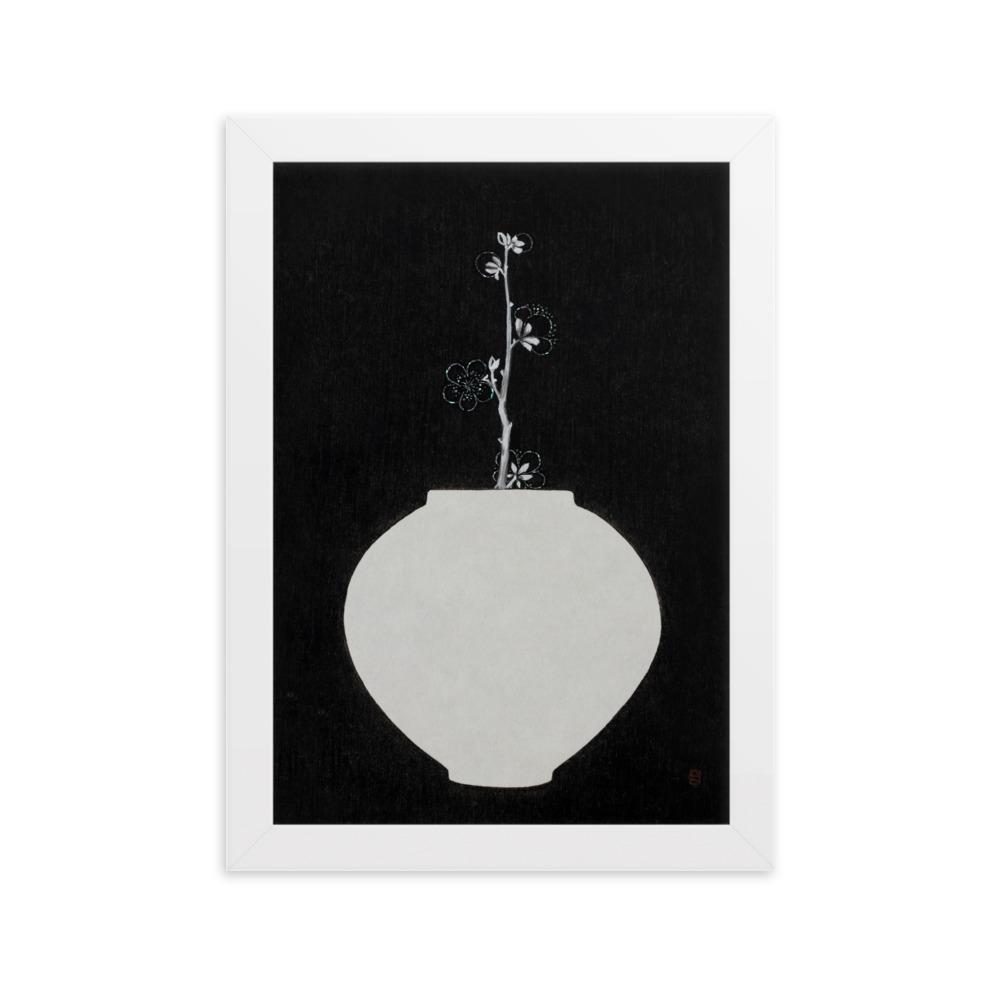 Füllung mit Licht 13 - Poster im Rahmen Eunhee No Weiß / 21×30 cm artlia
