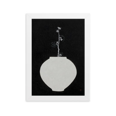 Füllung mit Licht 13 - Poster im Rahmen Eunhee No Weiß / 21×30 cm artlia