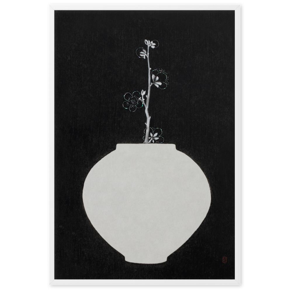 Füllung mit Licht 13 - Poster im Rahmen Eunhee No Weiß / 61×91 cm artlia