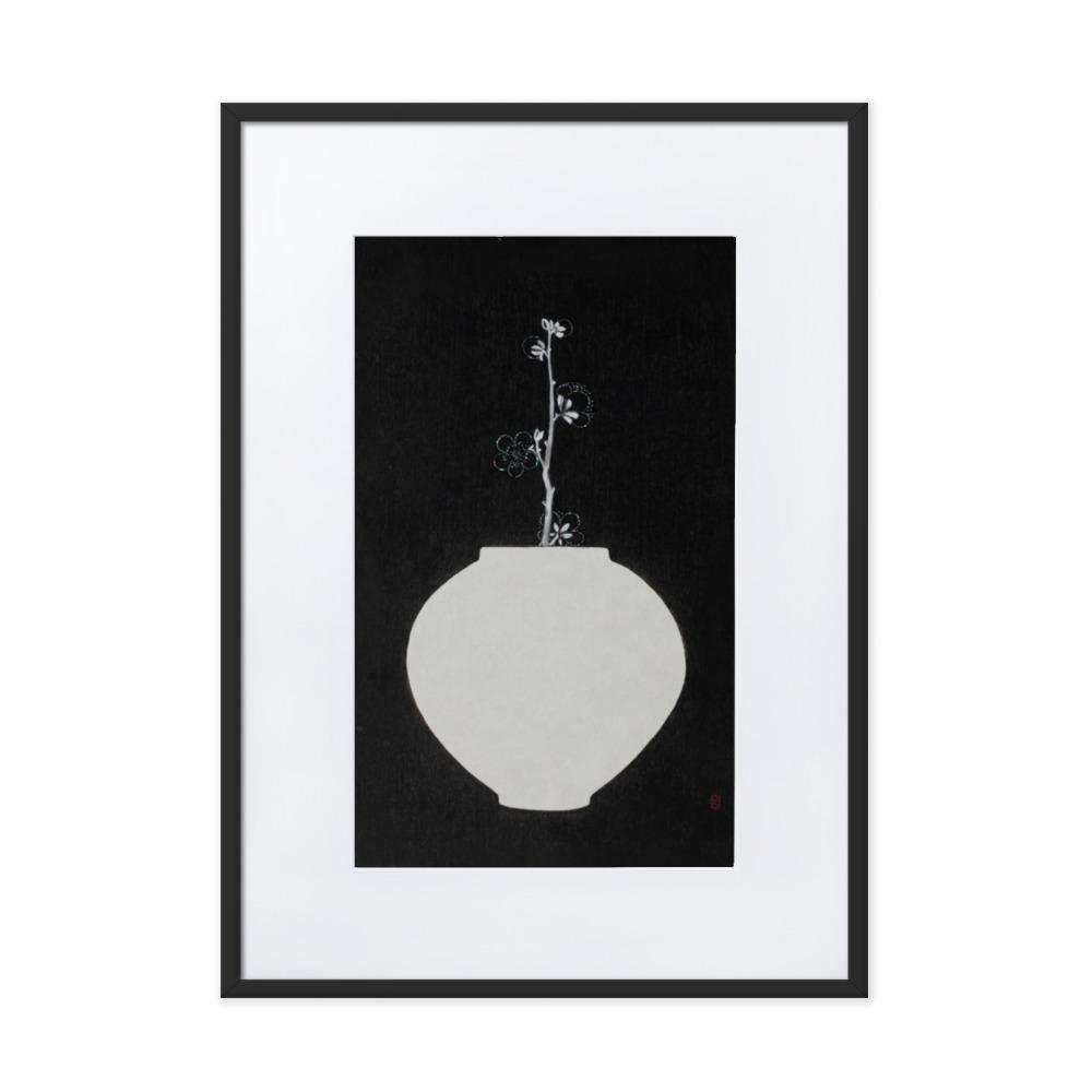 Füllung mit Licht 13 - Poster im Rahmen mit Passepartout Eunhee No Schwarz / 50×70 cm artlia