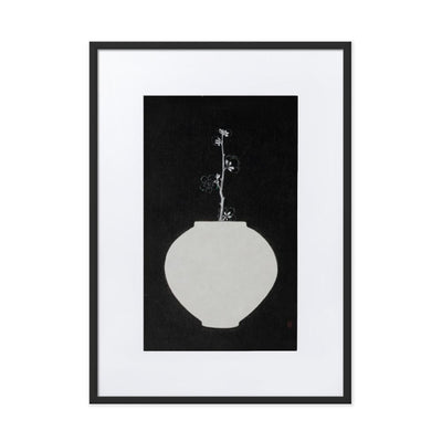 Füllung mit Licht 13 - Poster im Rahmen mit Passepartout Eunhee No Schwarz / 50×70 cm artlia