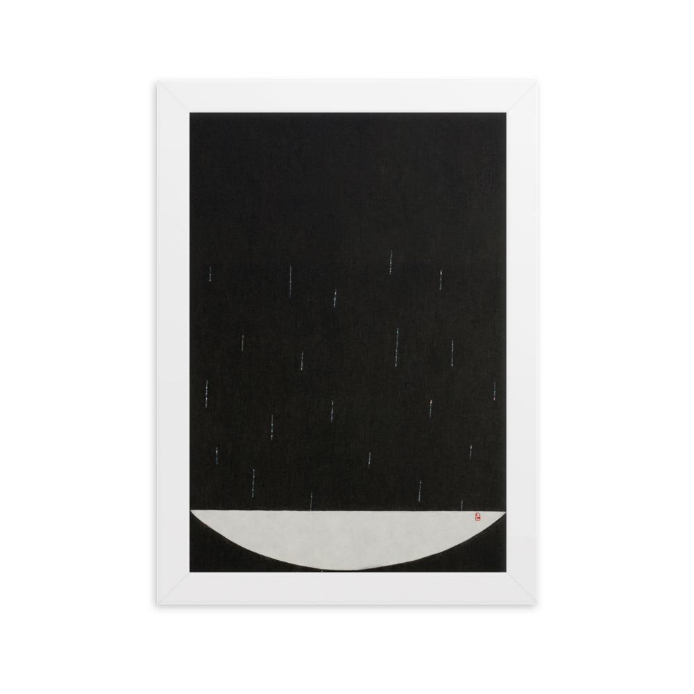 Füllung mit Licht 15 - Poster im Rahmen Eunhee No Weiß / 21×30 cm artlia