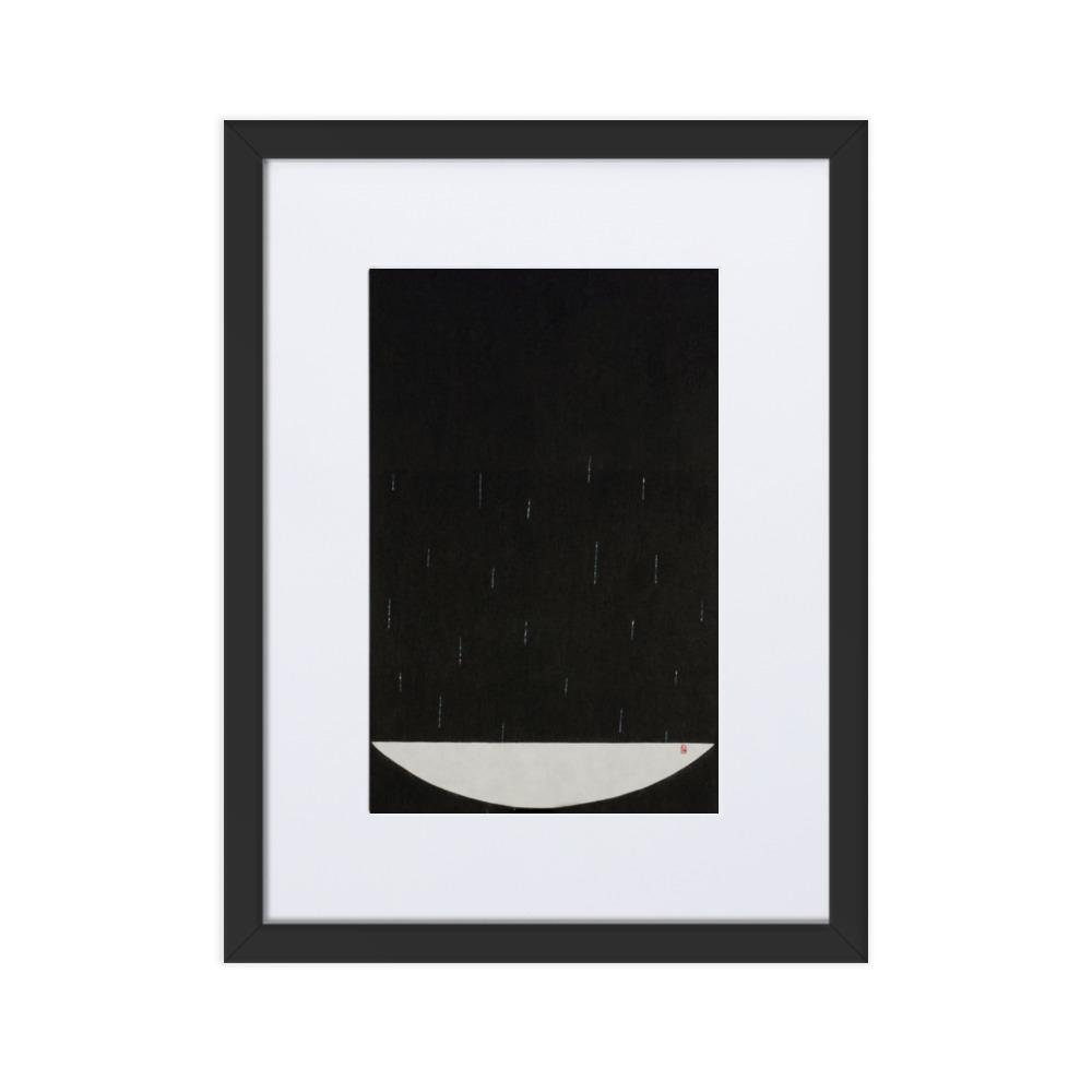Füllung mit Licht 15 - Poster im Rahmen mit Passepartout Eunhee No Schwarz / 30×40 cm artlia
