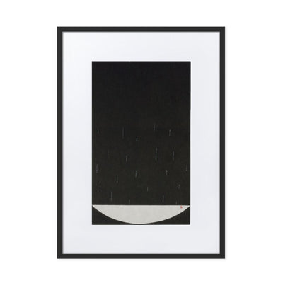 Füllung mit Licht 15 - Poster im Rahmen mit Passepartout Eunhee No Schwarz / 50×70 cm artlia