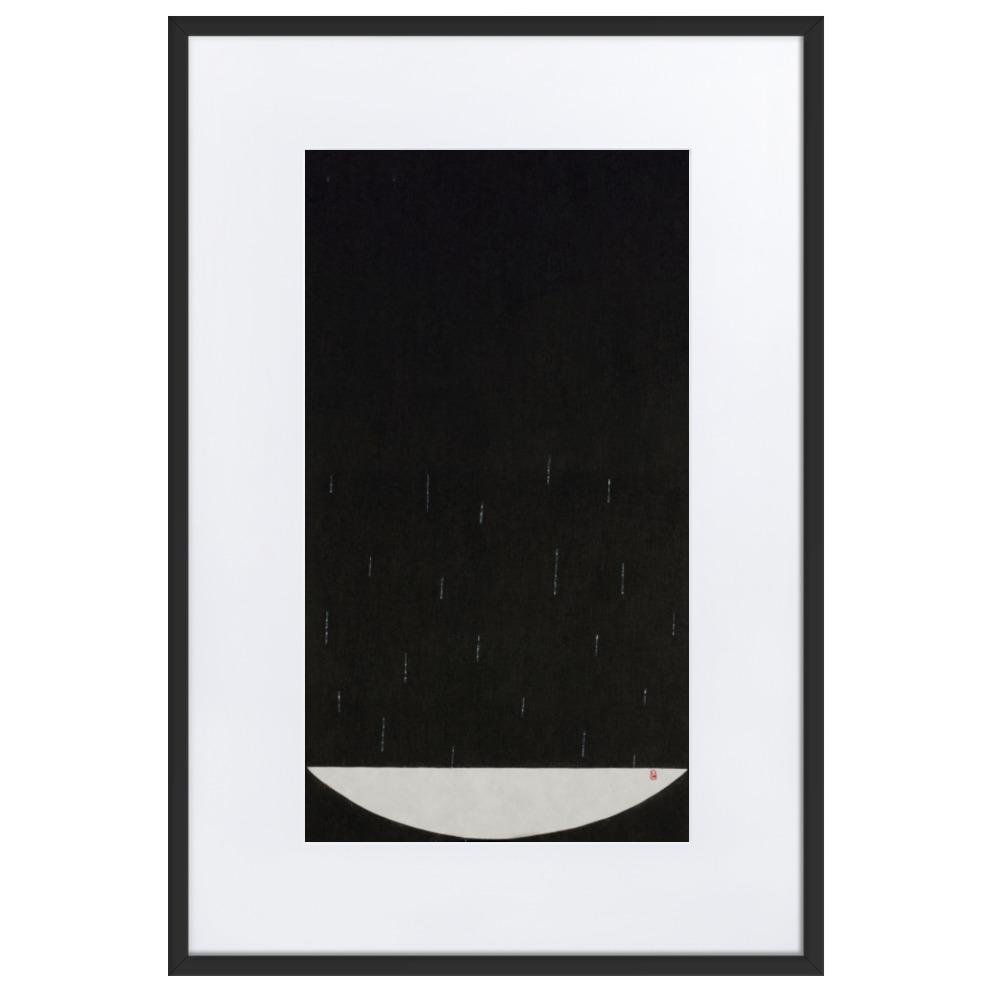 Füllung mit Licht 15 - Poster im Rahmen mit Passepartout Eunhee No Schwarz / 61×91 cm artlia