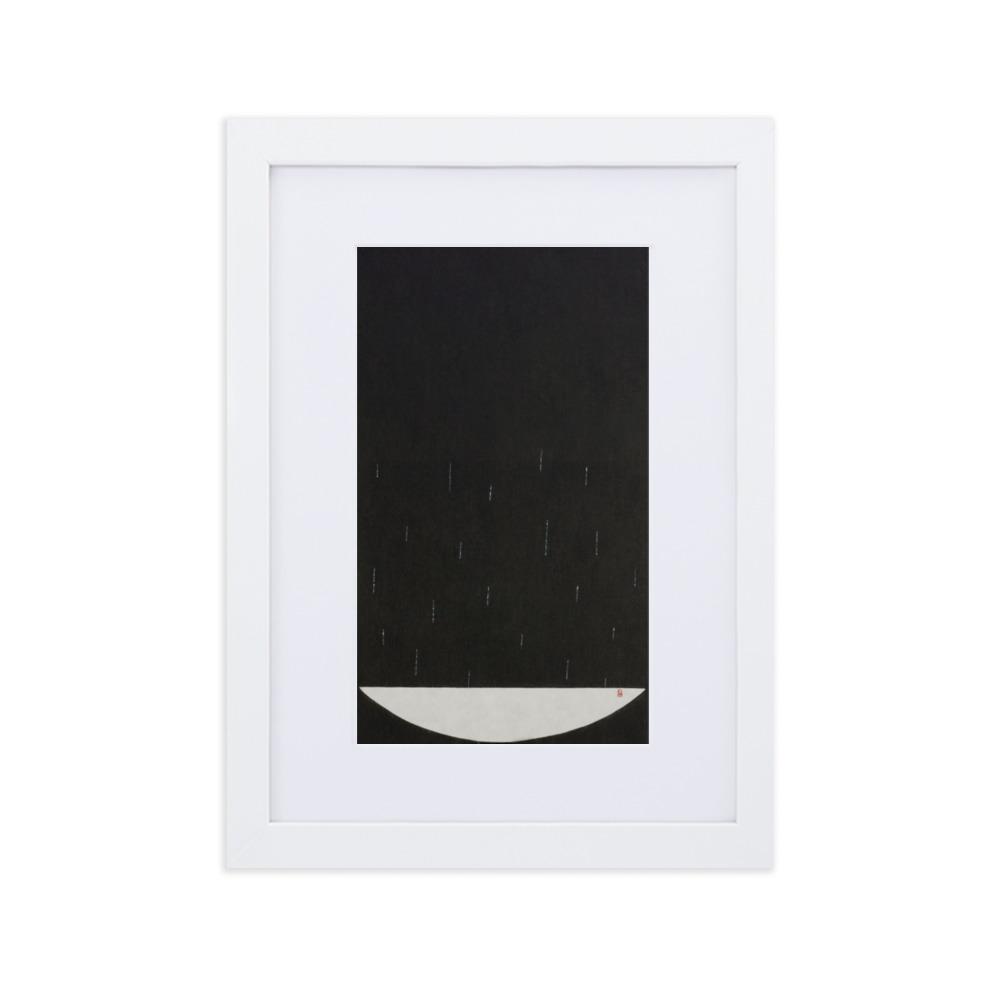 Füllung mit Licht 15 - Poster im Rahmen mit Passepartout Eunhee No Weiß / 21×30 cm artlia