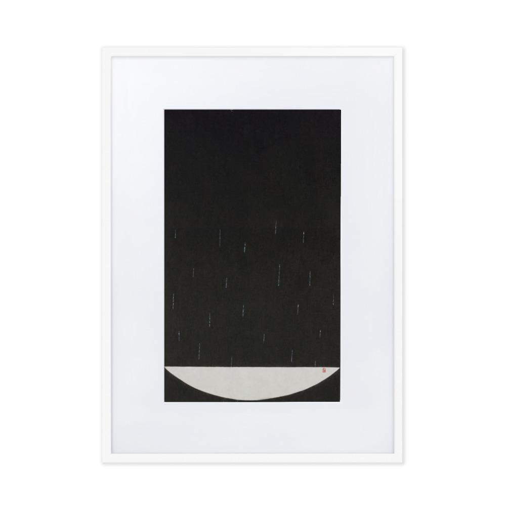 Füllung mit Licht 15 - Poster im Rahmen mit Passepartout Eunhee No Weiß / 50×70 cm artlia