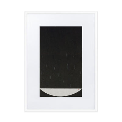 Füllung mit Licht 15 - Poster im Rahmen mit Passepartout Eunhee No Weiß / 50×70 cm artlia