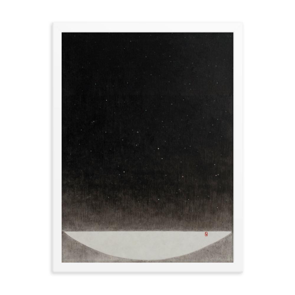 Füllung mit Licht 16 - Poster im Rahmen Eunhee No Weiß / 30x41 cm artlia
