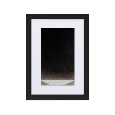 Füllung mit Licht 16 - Poster im Rahmen mit Passepartout artlia Schwarz / 21×30 cm artlia