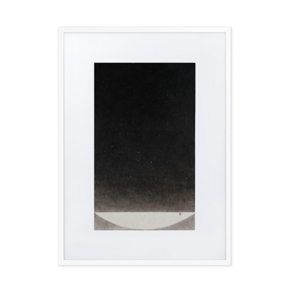 Füllung mit Licht 16 - Poster im Rahmen mit Passepartout artlia Weiß / 50×70 cm artlia