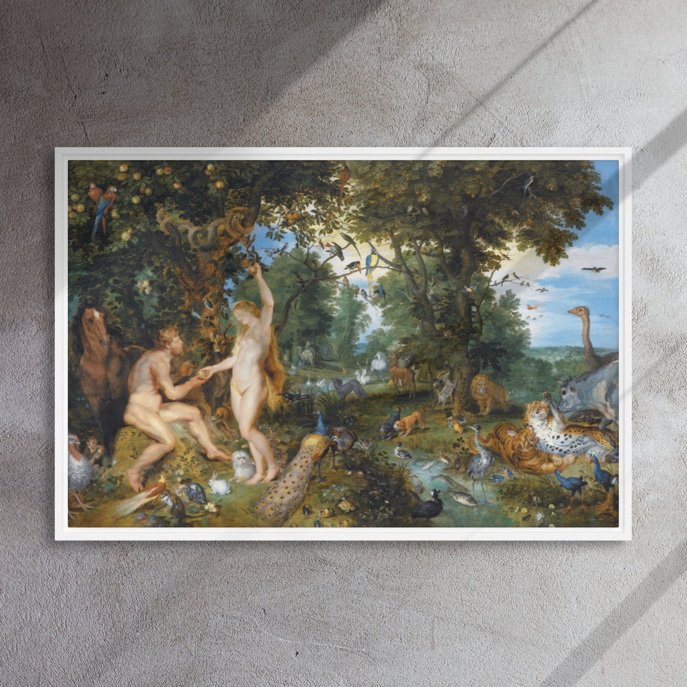 Garden of Eden - Leinwand Peter Paul Rubens 61x91 cm / weiß artlia