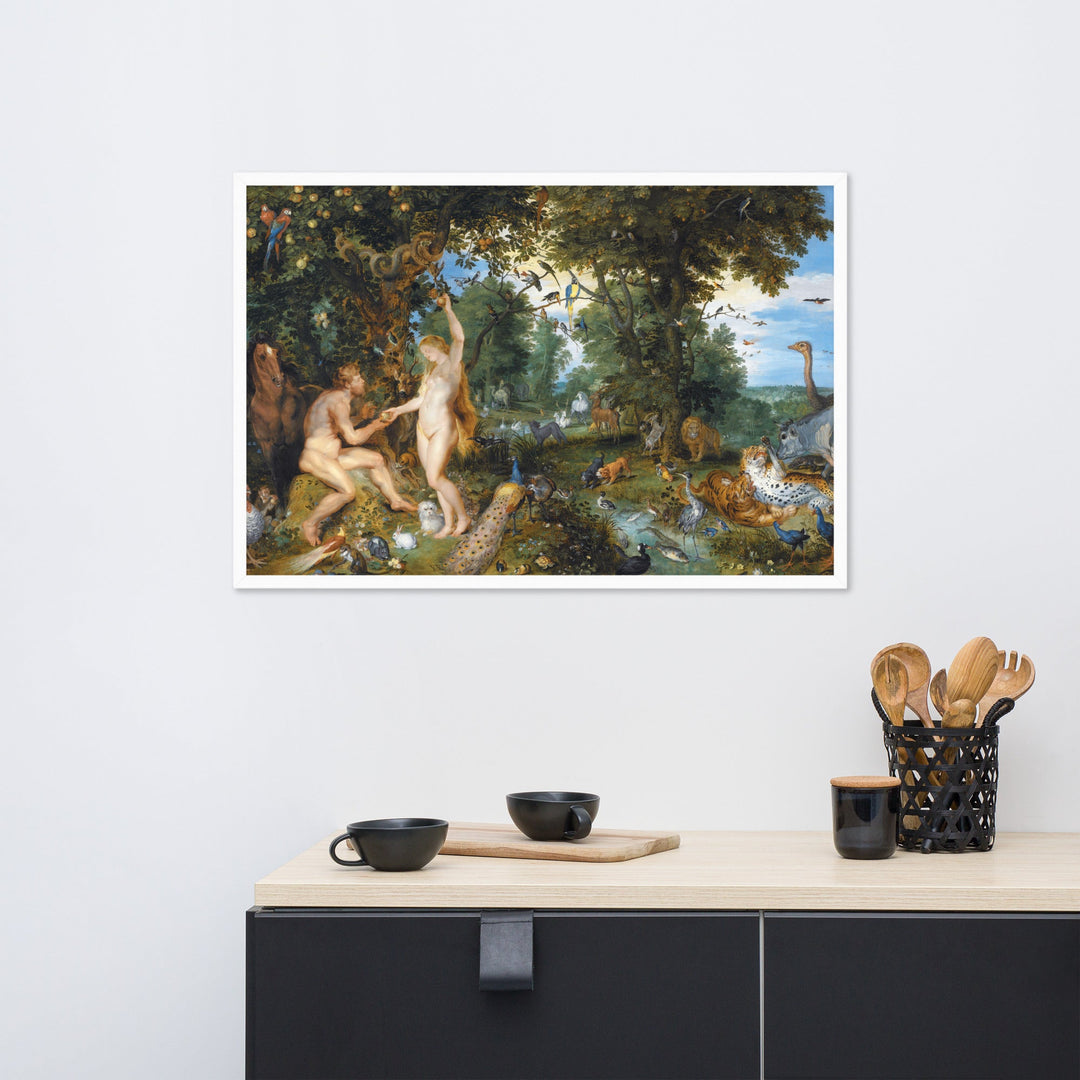 Garden of Eden - Poster im Rahmen Peter Paul Rubens artlia