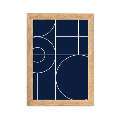 Geometric 40 - Poster im Rahmen artlia Oak / 21×30 cm artlia