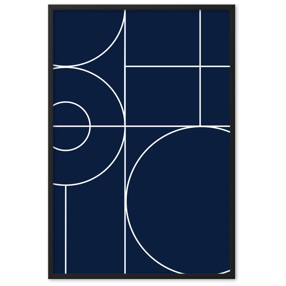 Geometric 40 - Poster im Rahmen artlia Schwarz / 61×91 cm artlia