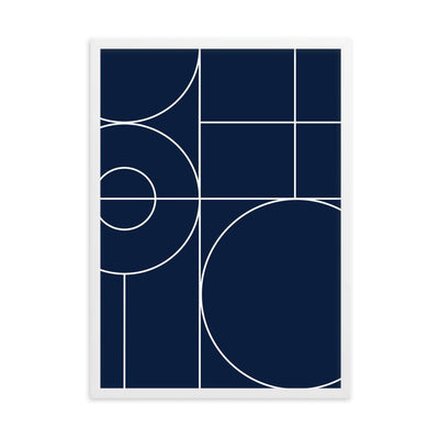Geometric 40 - Poster im Rahmen artlia Weiß / 50×70 cm artlia