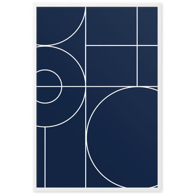 Geometric 40 - Poster im Rahmen artlia Weiß / 61×91 cm artlia