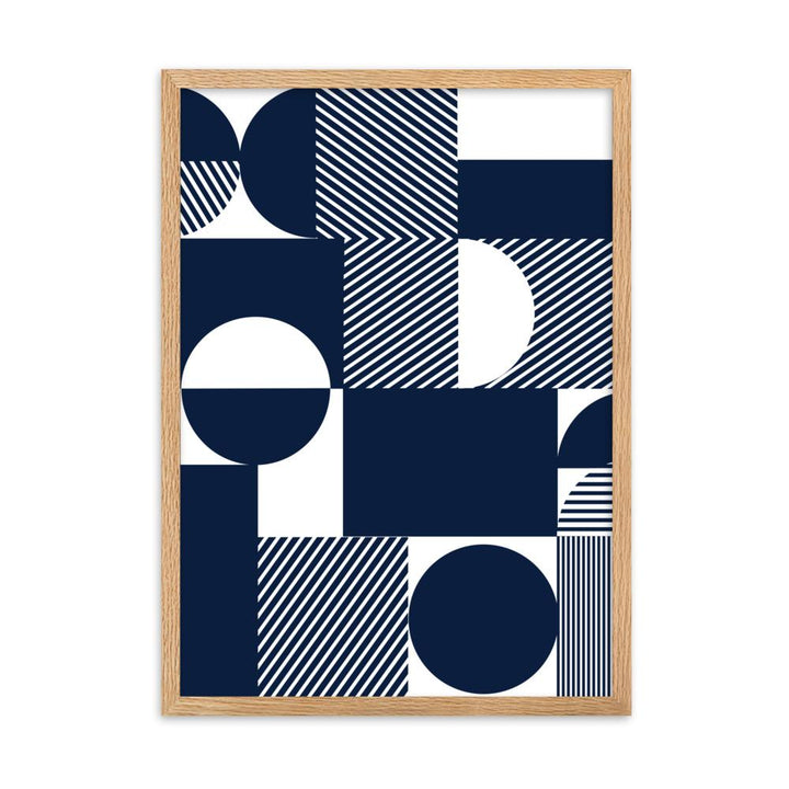 Geometric 48 - Poster im Rahmen artlia Oak / 50×70 cm artlia