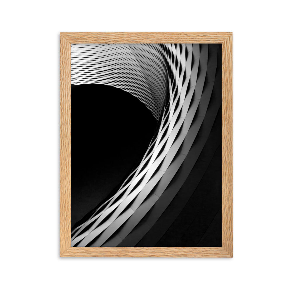 Geometric architecture 1 - Poster im Rahmen Kuratoren von artlia Oak / 30×40 cm artlia