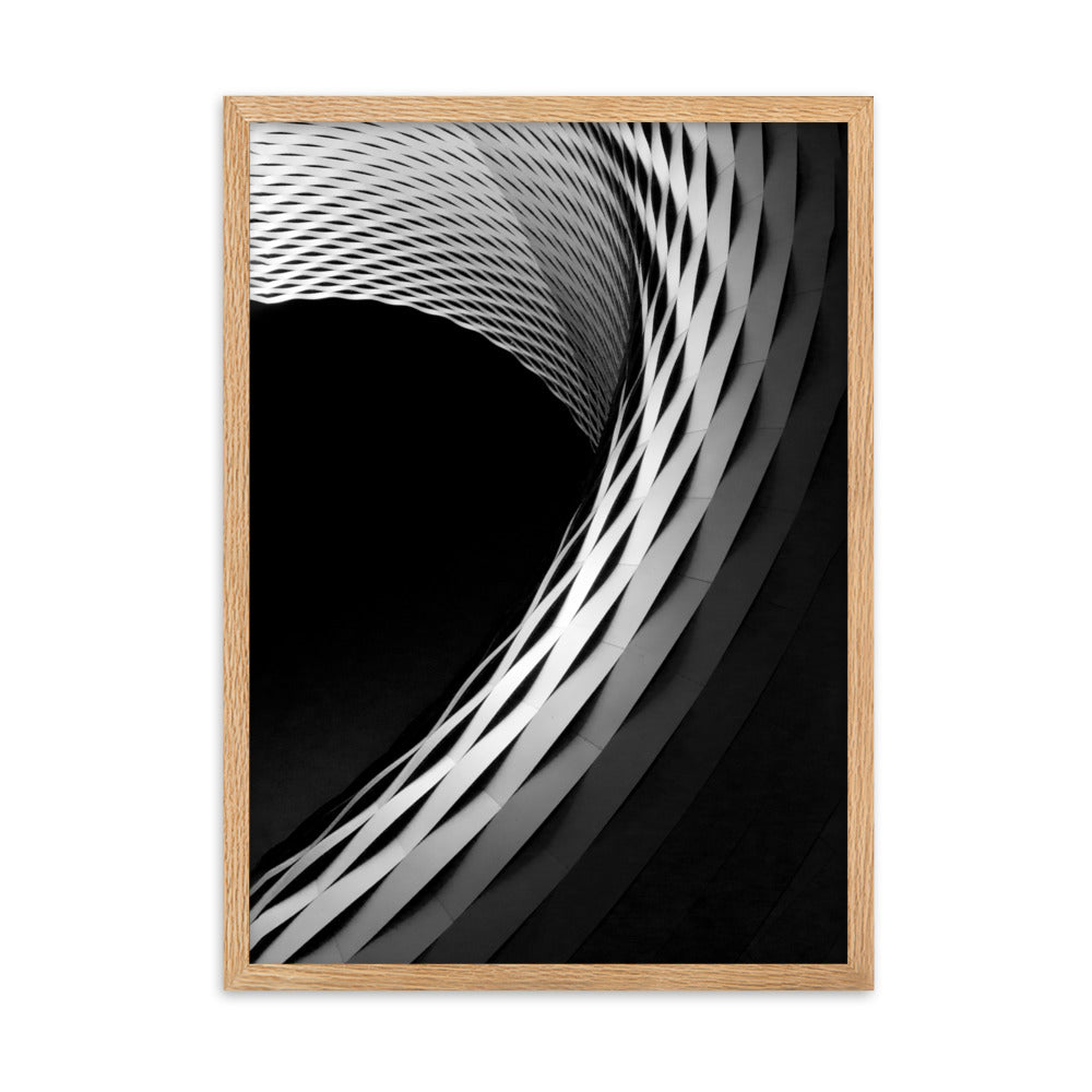 Geometric architecture 1 - Poster im Rahmen Kuratoren von artlia Oak / 50×70 cm artlia