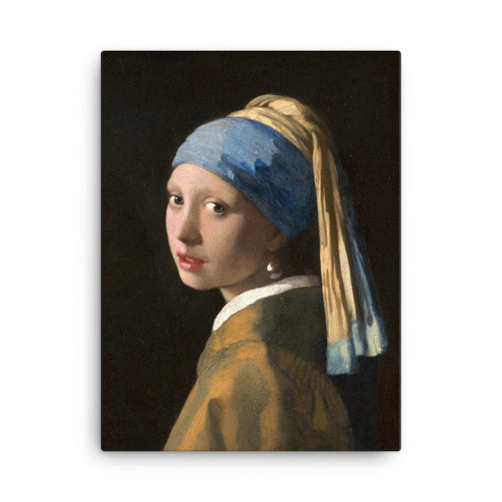 Girl with a Pearl Earring - Leinwand Johannes Vermeer 30x41 cm artlia