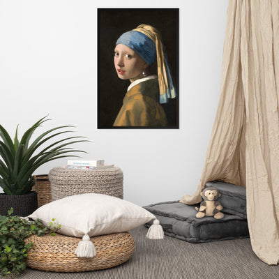 Girl with a Pearl Earring - Poster im Rahmen Johannes Vermeer artlia