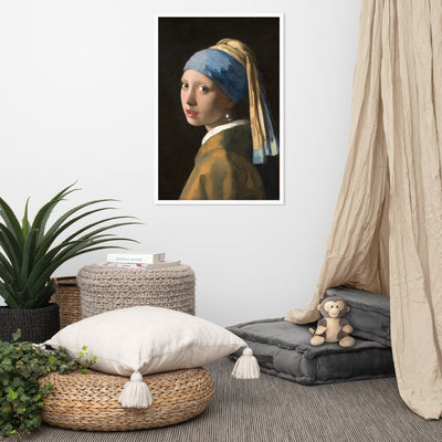 Girl with a Pearl Earring - Poster im Rahmen Johannes Vermeer artlia