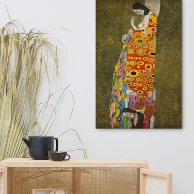Gustav Klimt, Hope II - Leinwand Gustav Klimt artlia