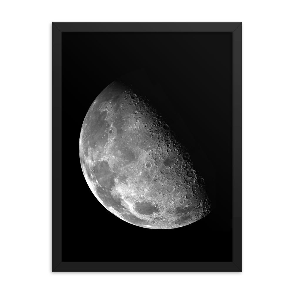 Halbmond von NASA - Poster im Rahmen NASA schwarz / 30x41 cm artlia