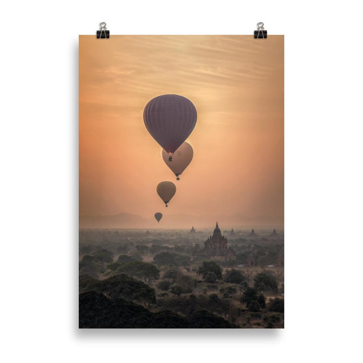 Heißluftbalons hot air balloons - Poster artlia 70×100 cm artlia