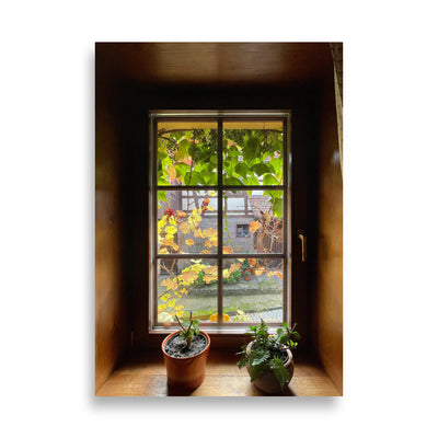 Herbstfenster Margersdorf - Poster Kuratoren von artlia 70×100 cm artlia