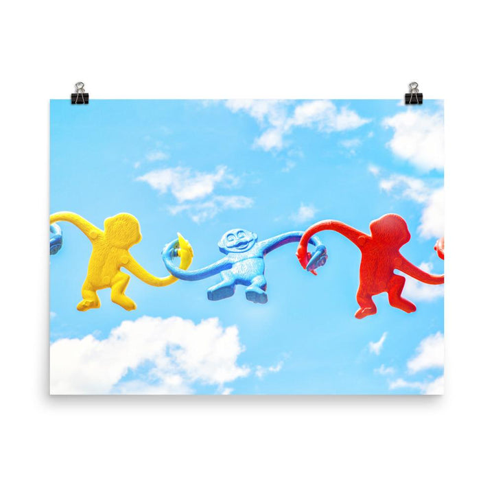 Himmlisches Teamwork - Poster Kuratoren von artlia 30x41 cm artlia