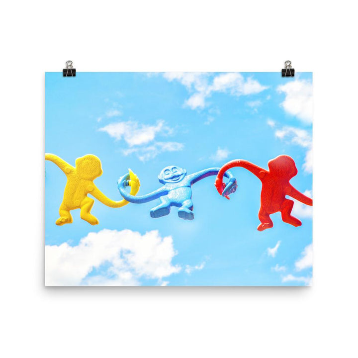 Himmlisches Teamwork - Poster Kuratoren von artlia 41x51 cm artlia