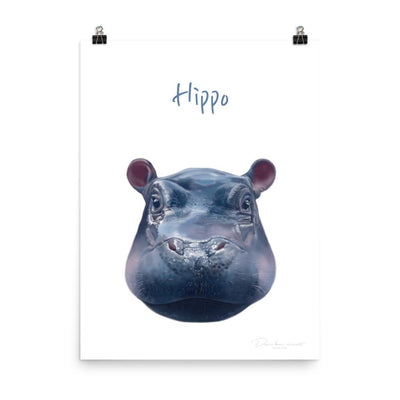 Hippo - Tier Poster für Kinder dear.bon.vivant 30x41 cm artlia