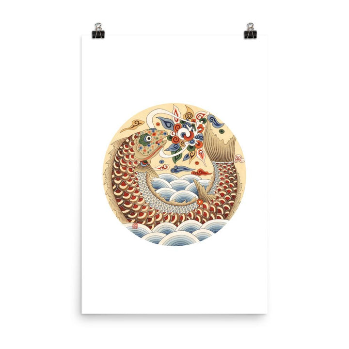 Karpfen wird Drache - Poster Misun Kim 30x45 cm artlia