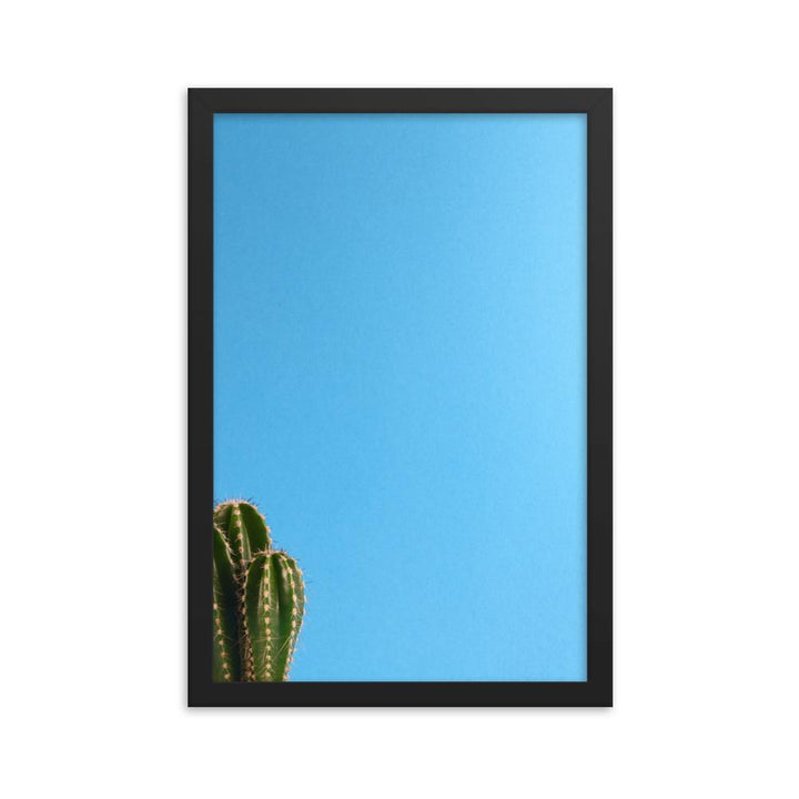 kleiner Kaktus - Poster im Rahmen Kuratoren von artlia schwarz / 30x45 cm artlia