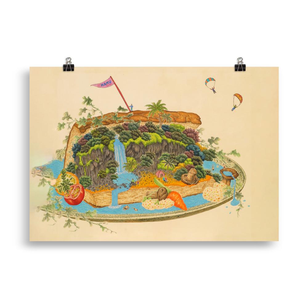 köstliche Landschaft Delicious Landscape 7 - Poster artlia 70×100 cm artlia