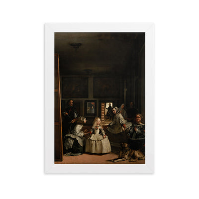 Las Meninas, Diego Velázquez - Poster im Rahmen Diego Velázquez Weiß / 21×30 cm artlia