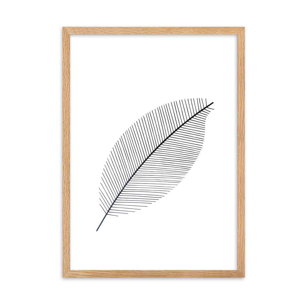 Leaf X Ray - Poster im Rahmen Kuratoren von artlia Oak / 50×70 cm artlia