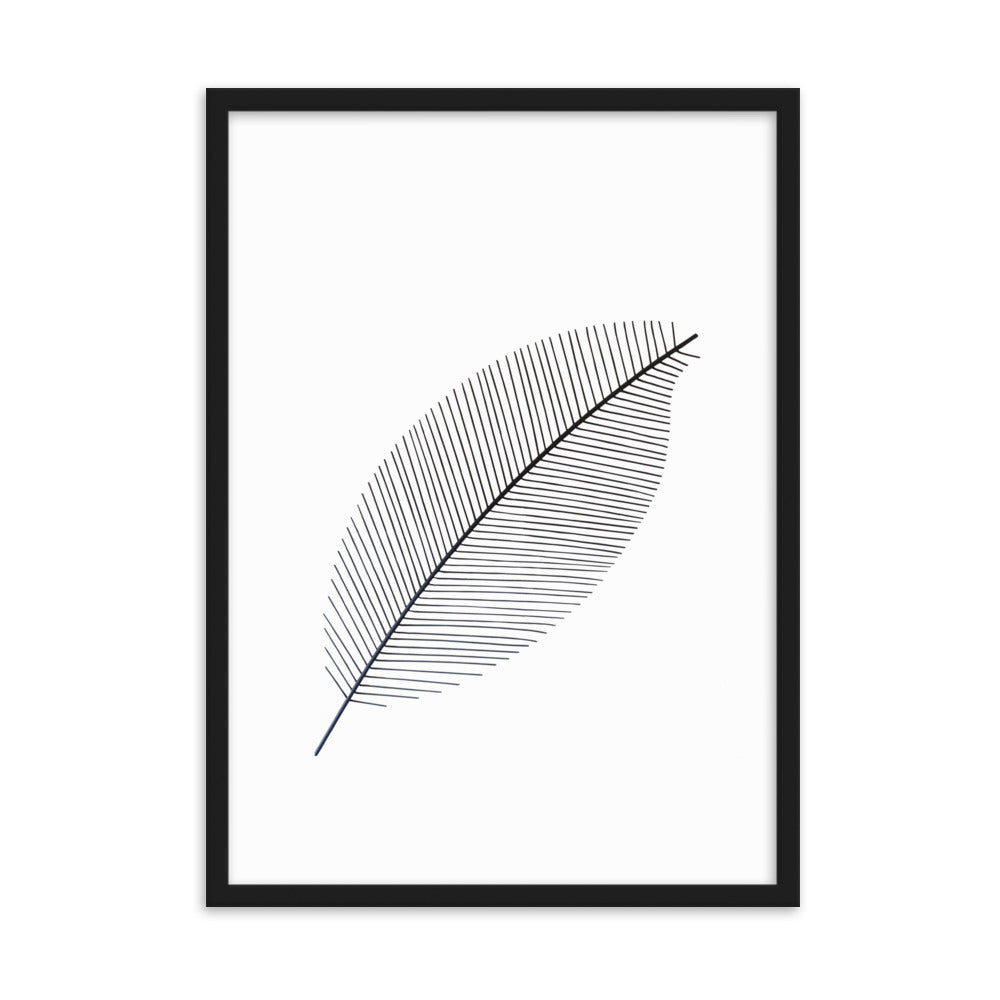 Leaf X Ray - Poster im Rahmen Kuratoren von artlia Schwarz / 50×70 cm artlia
