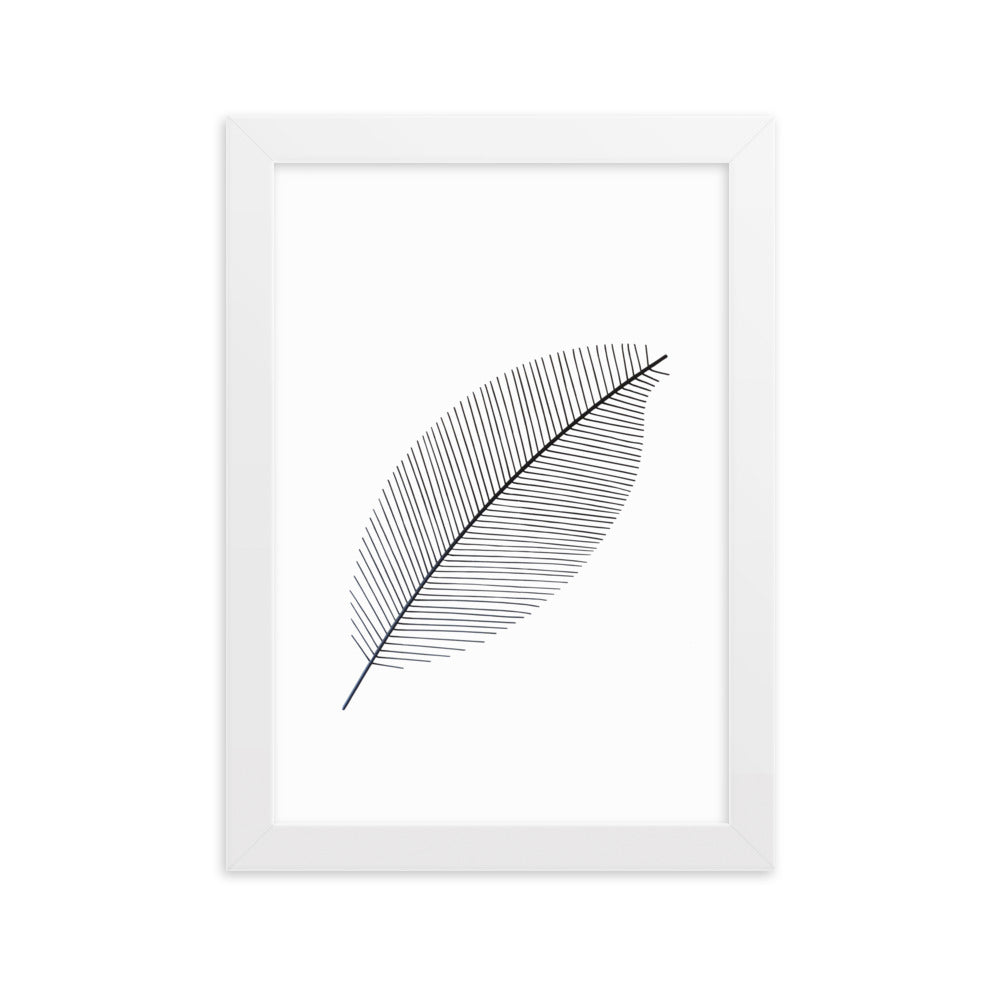 Leaf X Ray - Poster im Rahmen Kuratoren von artlia Weiß / 21×30 cm artlia