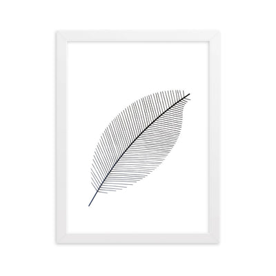 Leaf X Ray - Poster im Rahmen Kuratoren von artlia Weiß / 30×40 cm artlia