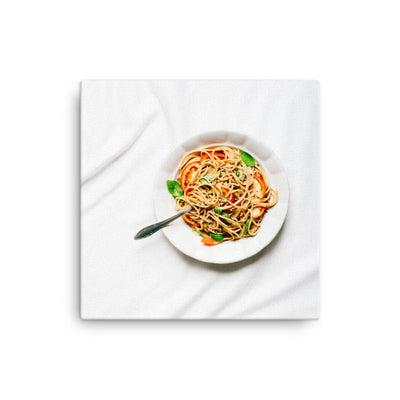 Leinwand - leckere Spaghetti Kuratoren von artlia 41x41 cm artlia