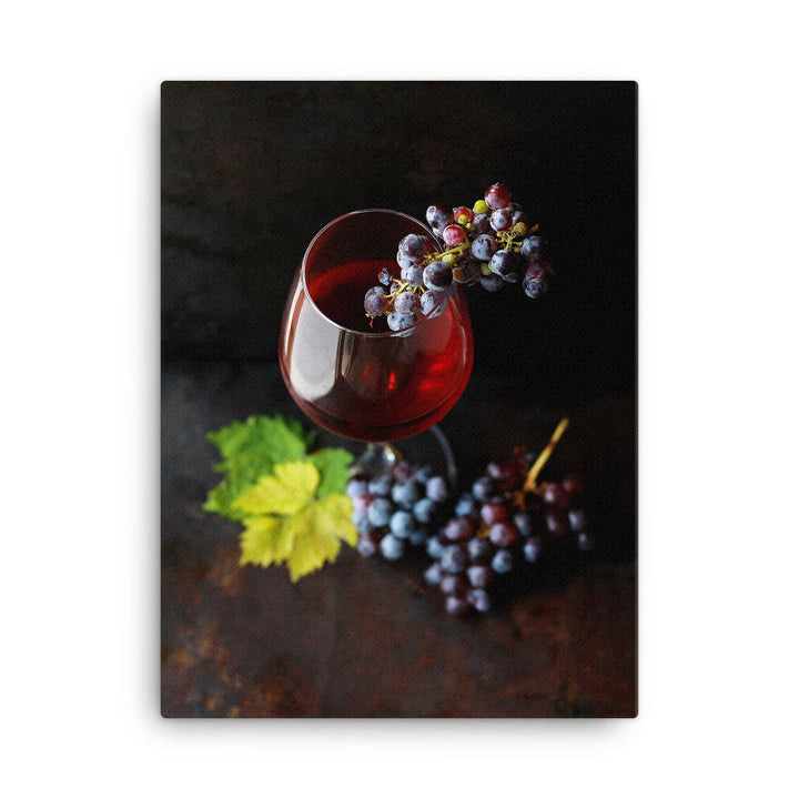 Leinwand - Wein und Trauben Kuratoren von artlia 30x41 cm artlia